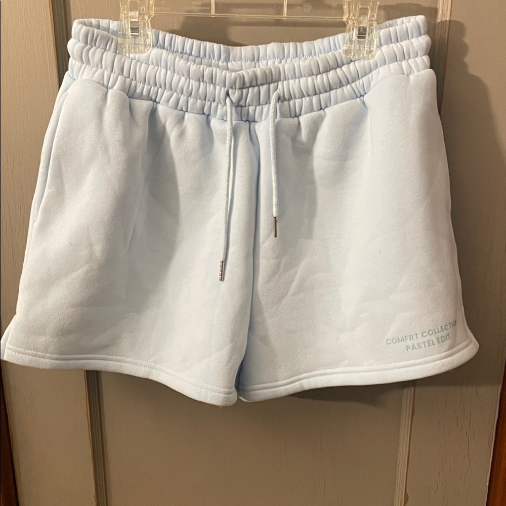 Comfy Collection Women's Light Blue Shorts - Picture 2 of 5